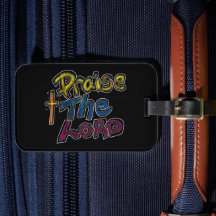 Christian Quote ‘Praise the Lord’ on Black