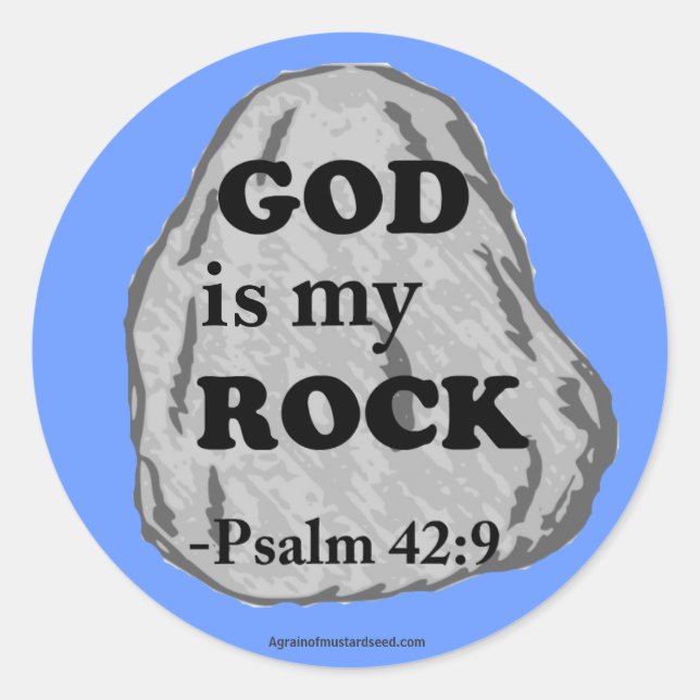 Christian Quotes Classic Round Sticker (Front)