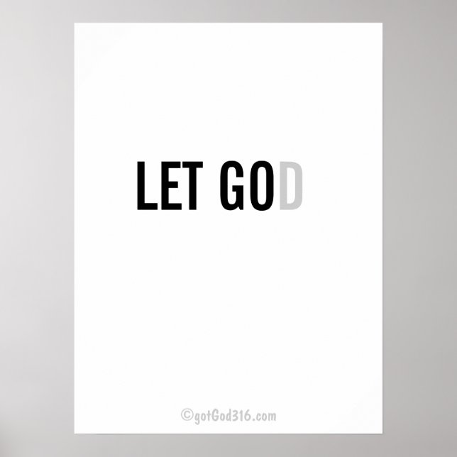 Christian Quotes gotGod316.com Wall Art (Front)