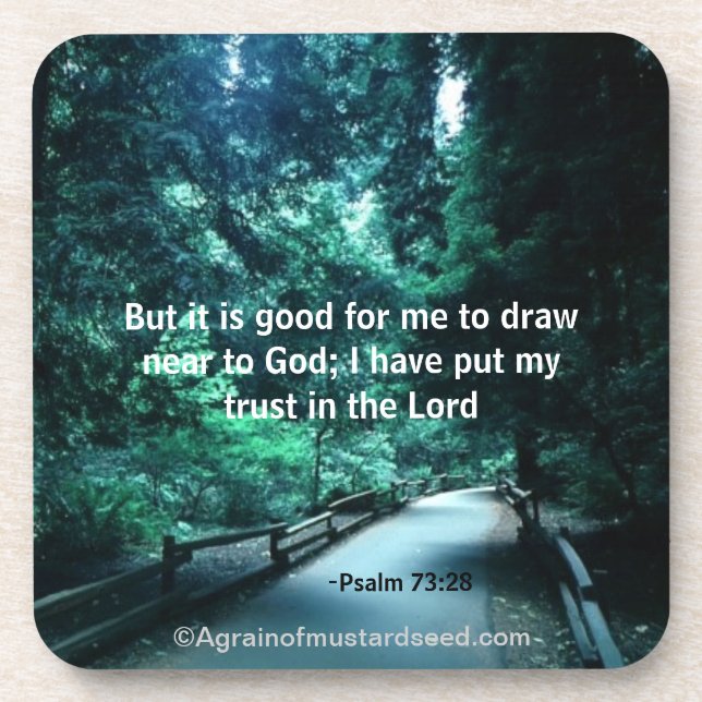 Christian Quotes Inspirational Coaster (Front)