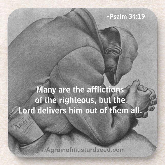 Christian Quotes Inspirational Coaster (Front)