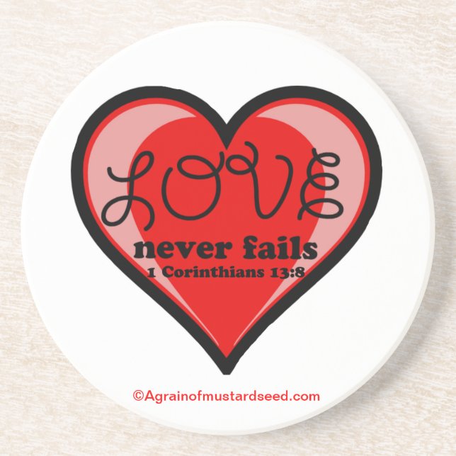 Christian Quotes Inspirational Coaster (Front)