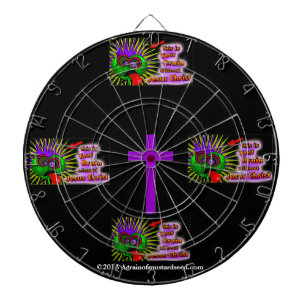 Christian Quotes Inspirational Dartboard