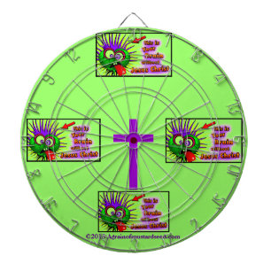 Christian Quotes Inspirational Dartboard