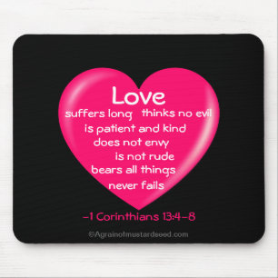 Christian Quotes Inspirational Mouse Mat
