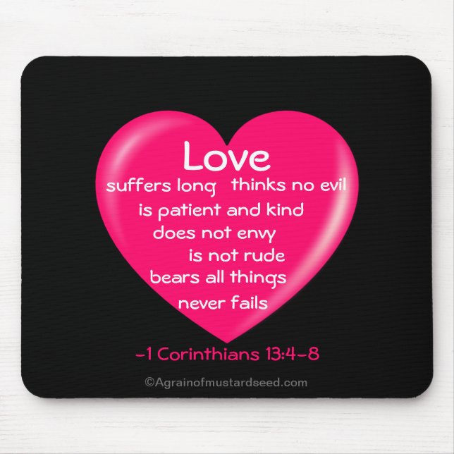 Christian Quotes Inspirational Mouse Mat (Front)