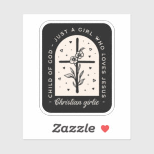 Christian quotes just a girl who loves Jesus black