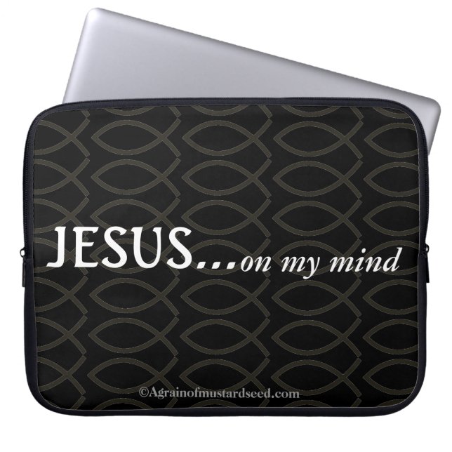 Christian Quotes Laptop Sleeve (Front)