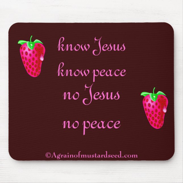 Christian Quotes Mouse Mat (Front)