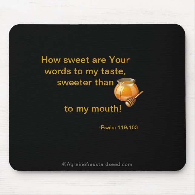 Christian Quotes Mouse Mat (Front)