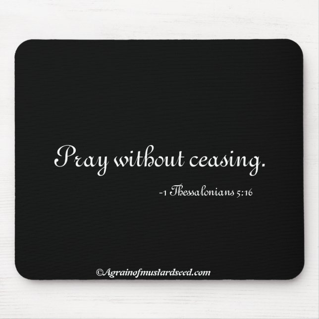 Christian Quotes Mouse Mat (Front)