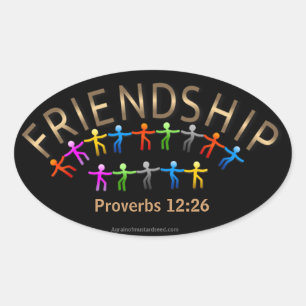 Christian Quotes Oval Sticker