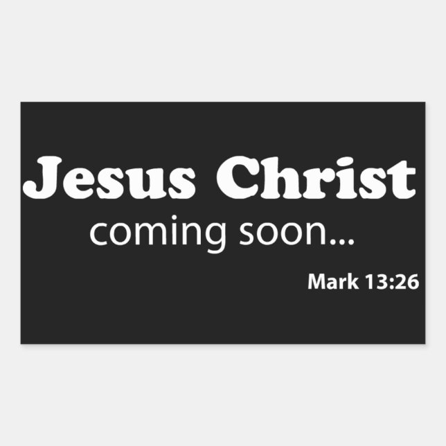Christian Quotes Rectangular Sticker (Front)