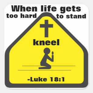 Christian Quotes Square Sticker