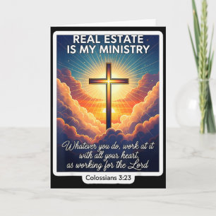 Christian Realtor Real Estate Is My Ministry Agent Card