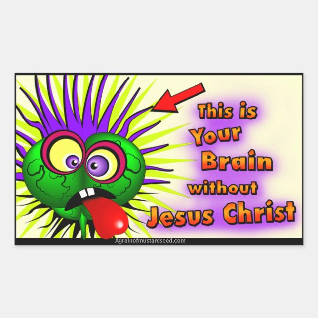 Christian Rectangular Sticker (Front)