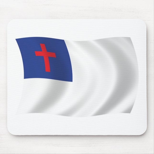 Christian Religion Flag Mousepad (Front)