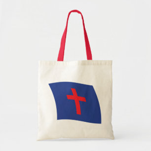 Christian Religion Flag Tote Bag
