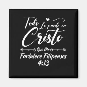 Christian Religious Bible Verse 4 13 Philippians Magnet