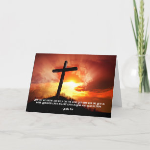 Christian Religious Catholic Valentine's Day  Holiday Card