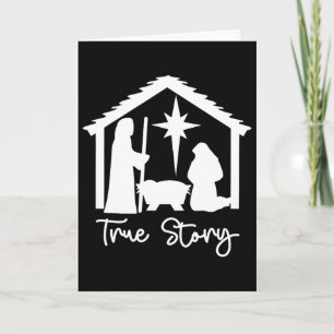 Christian Religious Christmas Nativity Scene True Card