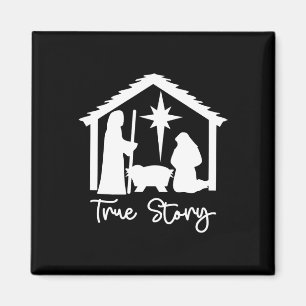 Christian Religious Christmas Nativity Scene True Magnet