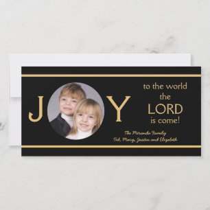 Christian Religious Christmas Photo Cards Joy