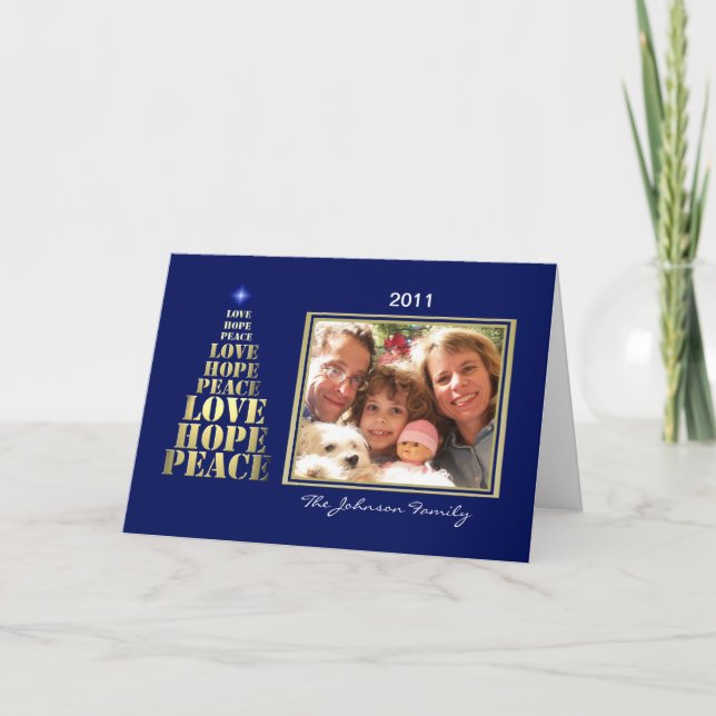 Christian Religious Christmas Photo Greeting Cards (Front)
