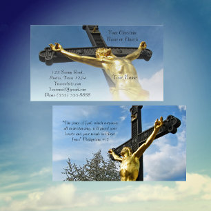 Christian Religious Church Inspirational God Business Card