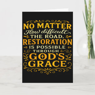 Christian Religious God Restoration Faith Based He Card