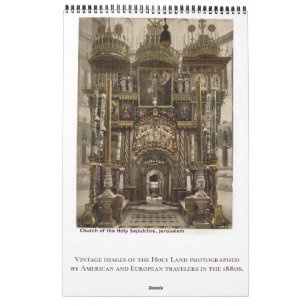Christian Religious Holy Land Travel Photography Calendar