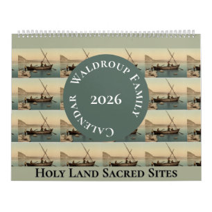 Christian Religious Holy Land Vintage Photo Calendar
