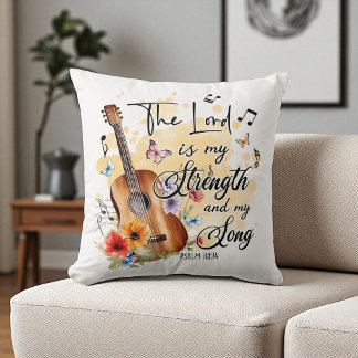 Christian Religious Lord is My Strength & Song Cushion