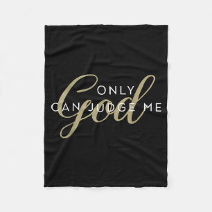 Christian Religious Men And Women Only God Can Jud Fleece Blanket