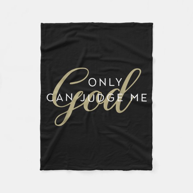 Christian Religious Men And Women Only God Can Jud Fleece Blanket (Front)
