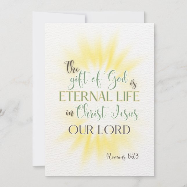 Christian Religious, Scripture Easter Card (Front)