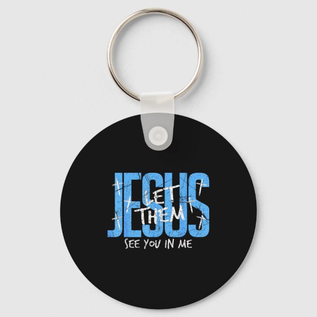 Christian Religious See You In Me Thankful Thanksg Key Ring (Front)