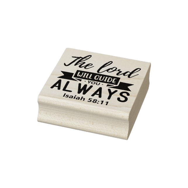 Christian Religious The Lord Will Guide You Always Rubber Stamp (Stamp)