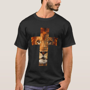 Christian Religious TShirt Jesus The Lion Of Judah