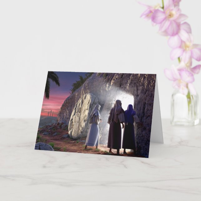 Christian Resurrection Card (Orchid)