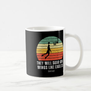 Christian Retro Bysketbyll Verse Men Boys Kids Rel Coffee Mug