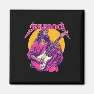 Christian Retro Funny Quote Jesus Rock Basic Music Magnet