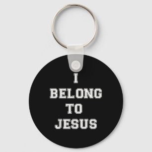 Christian Retro Quote I Belong To Jesus Funny Basi Key Ring