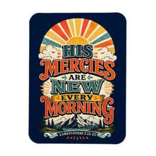 Christian Retro Sunrise Gift Vintage Bible Verse   Magnet