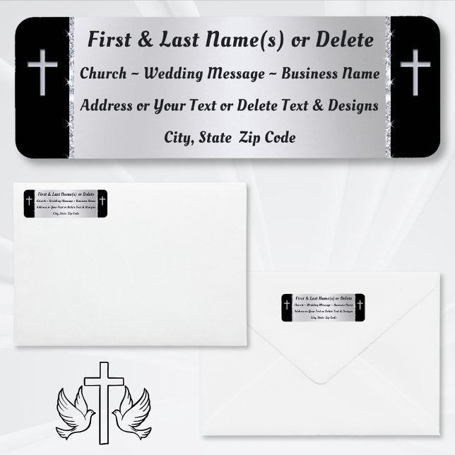 Christian Return Address Labels, Church, Wedding (Christian Return Address Labels or choose the, Church Address labels, size. Religious Mailing Labels)