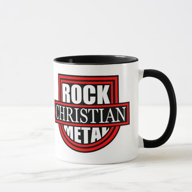 Christian Rock/Metal White/Black Coffee Mug (Right)
