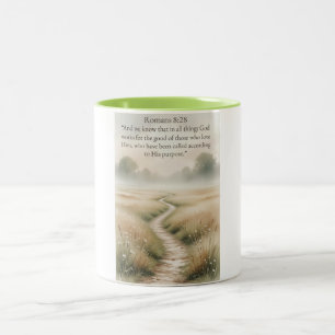 Christian Romans 8:28 Bible Verse Coffee Mug