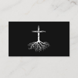 Christian Root your Faith in Jesus Christ Root Tre Business Card