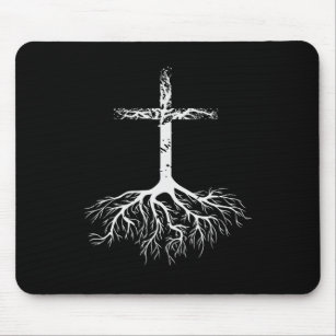 Christian Root your Faith in Jesus Christ Root Tre Mouse Mat