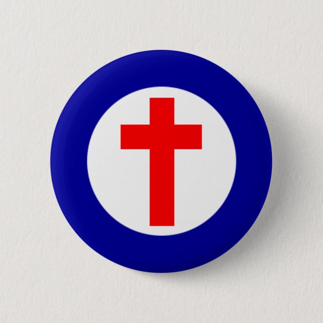 Christian Roundel 6 Cm Round Badge (Front)